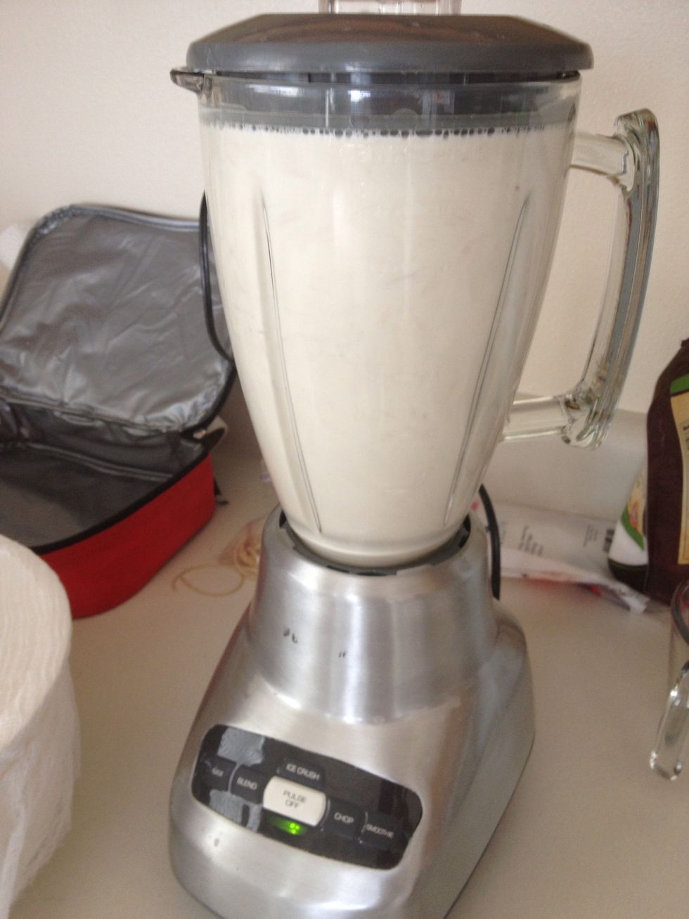 Add water, vanilla extract, and xylitol(optional). Blend for 4 minutes or until frothy.