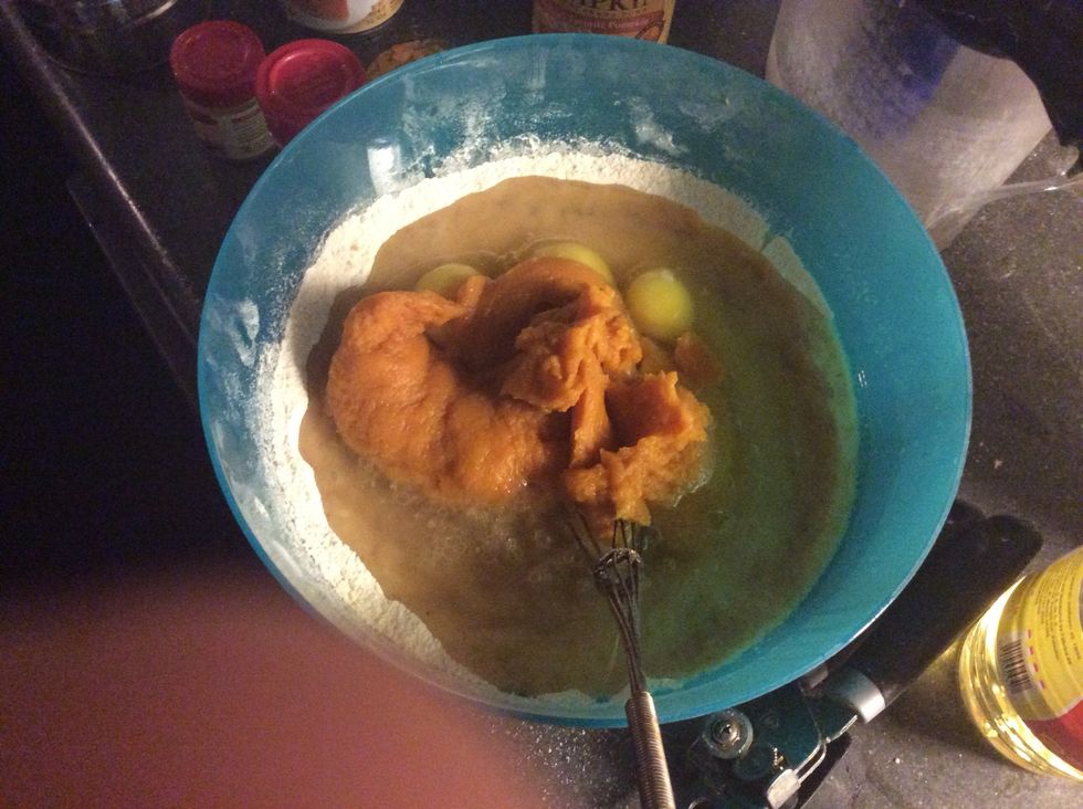 Add wet ingredients