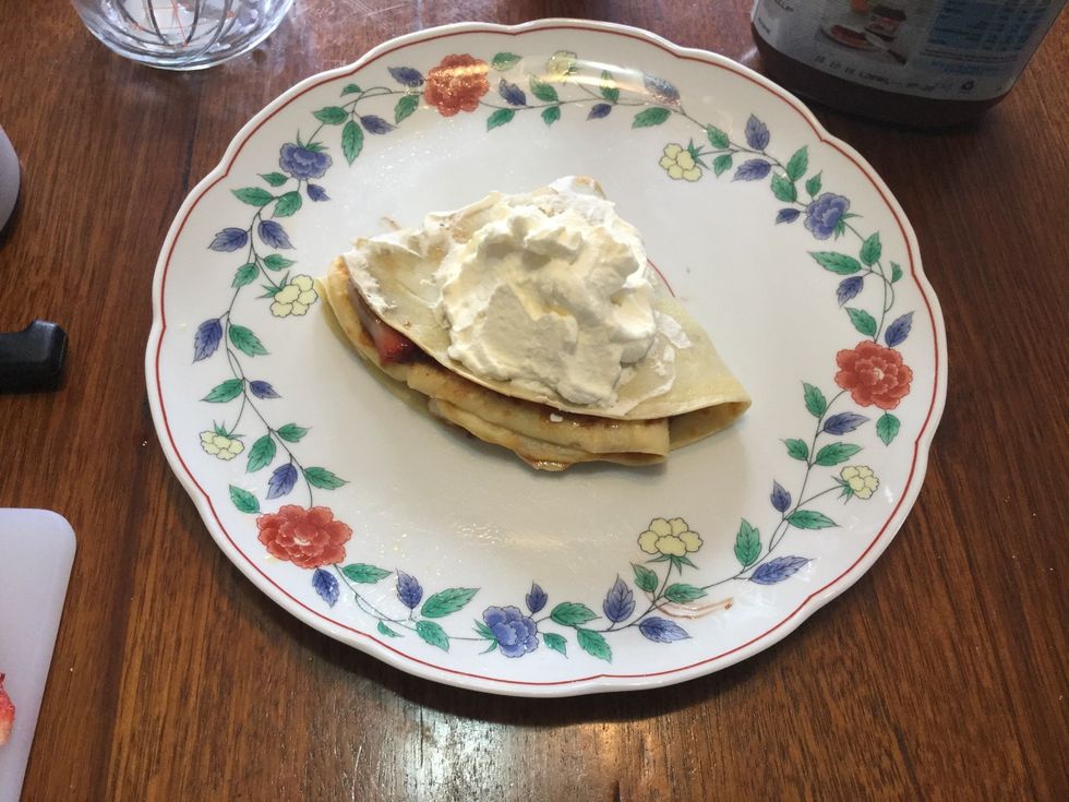 Add whipped cream on top.