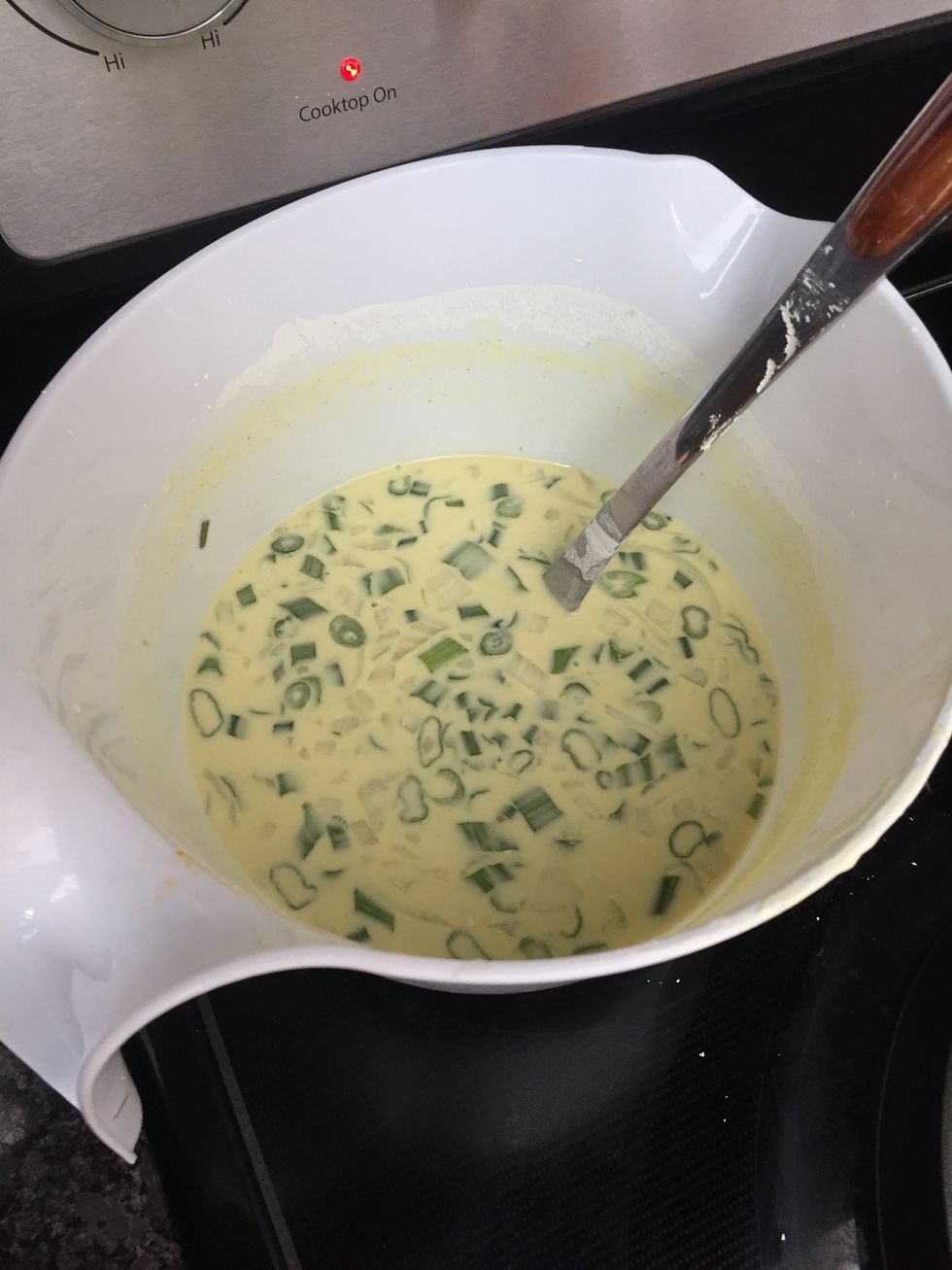 Add white onion and shallots to mixture