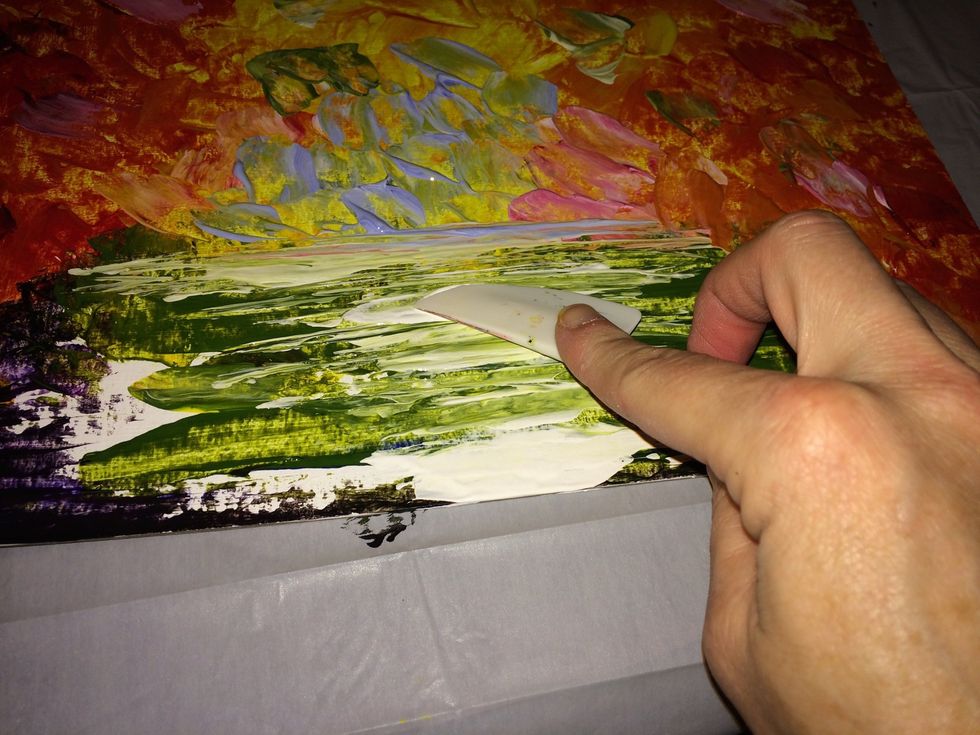 Add white to break up the green!