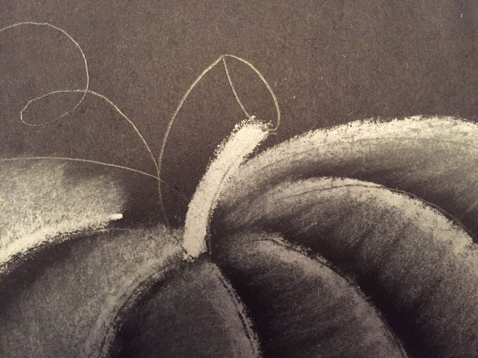 Add white to the right inside your stem.