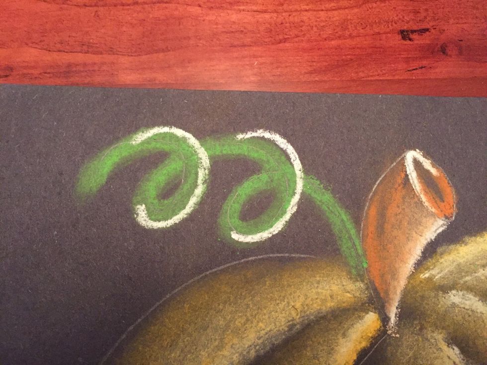 Add white to the right sides of the loops.