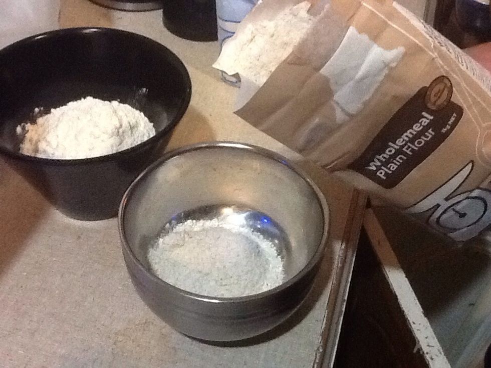 Add whole meal flour
