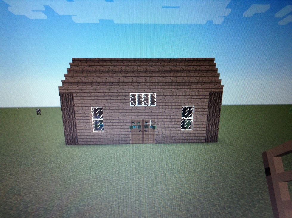 Add windows and doors to make it look nice :D x