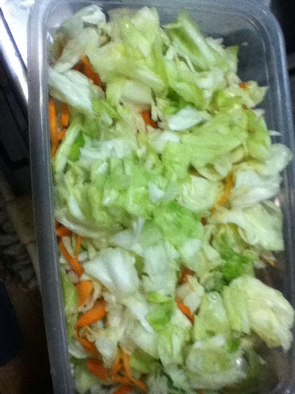 Add with cut carrot.