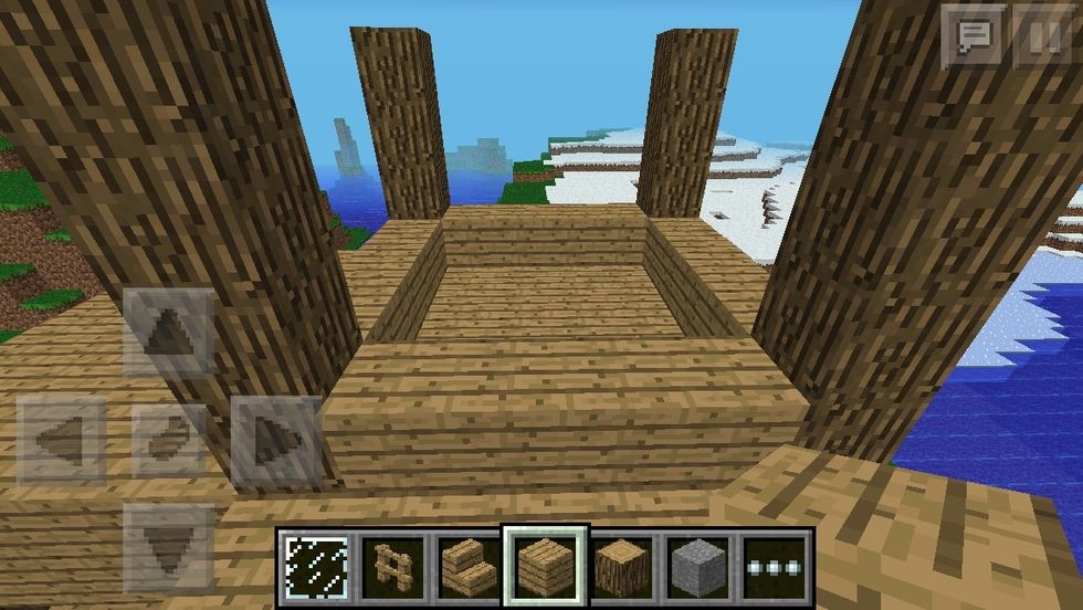 Add Wooden Planks to the outer edges.
