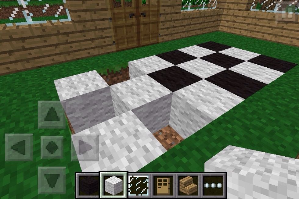 Add wool.you need two kinds of color.You can use any color you like