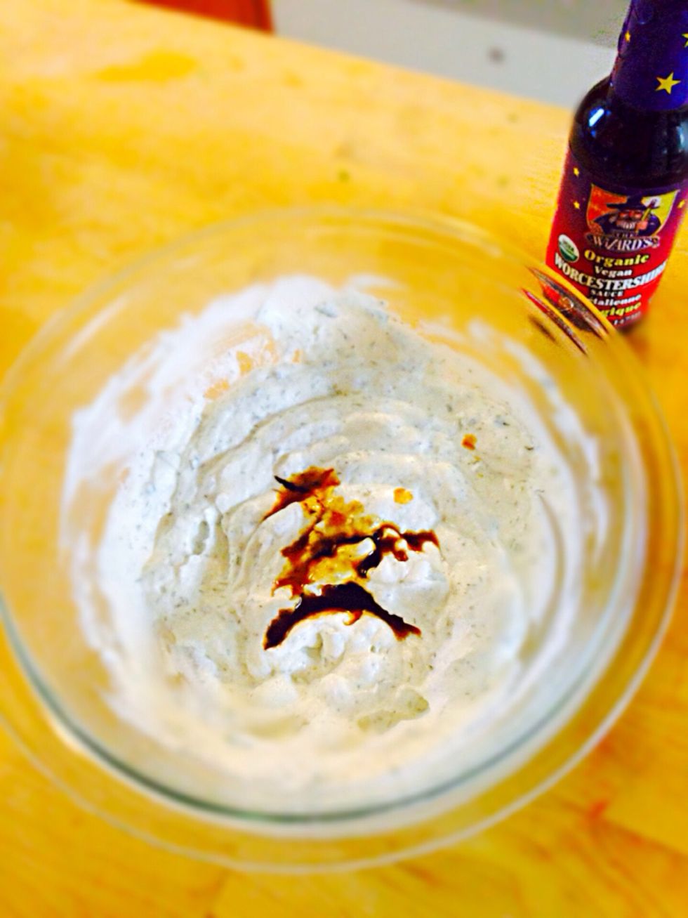 Add Worcestershire sauce and mix again