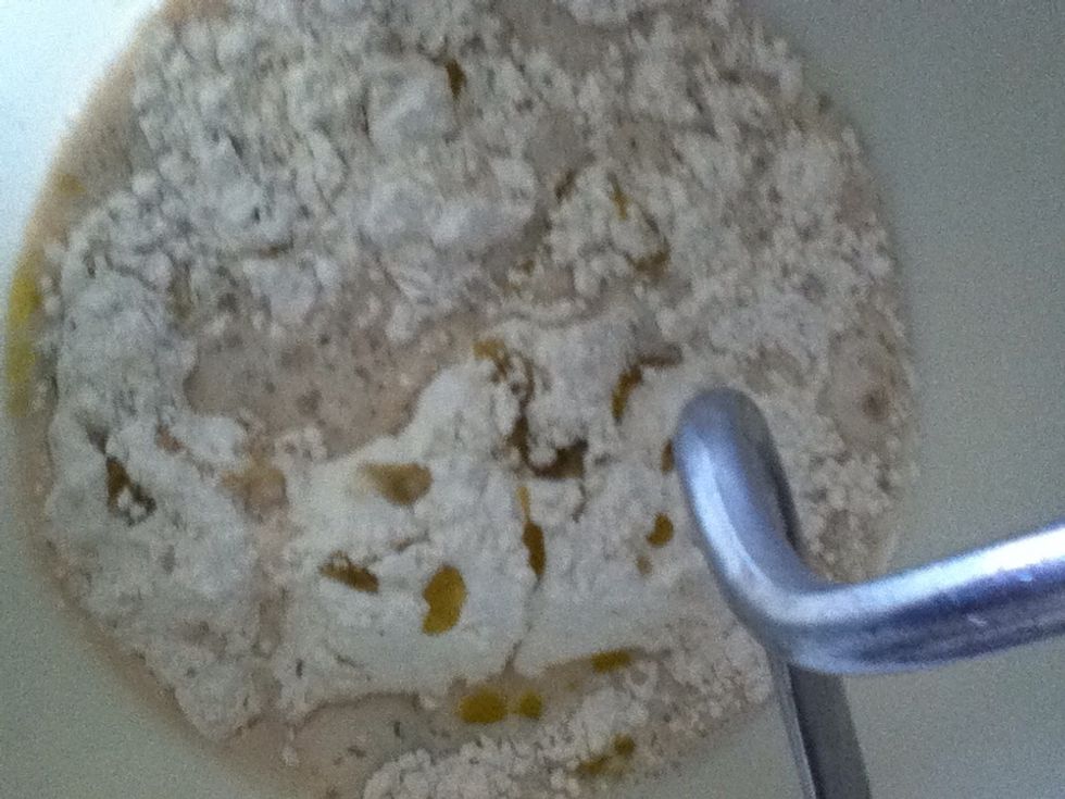 Add yeast and get mixing. I have a food mixer with a dough hook to make life easy,