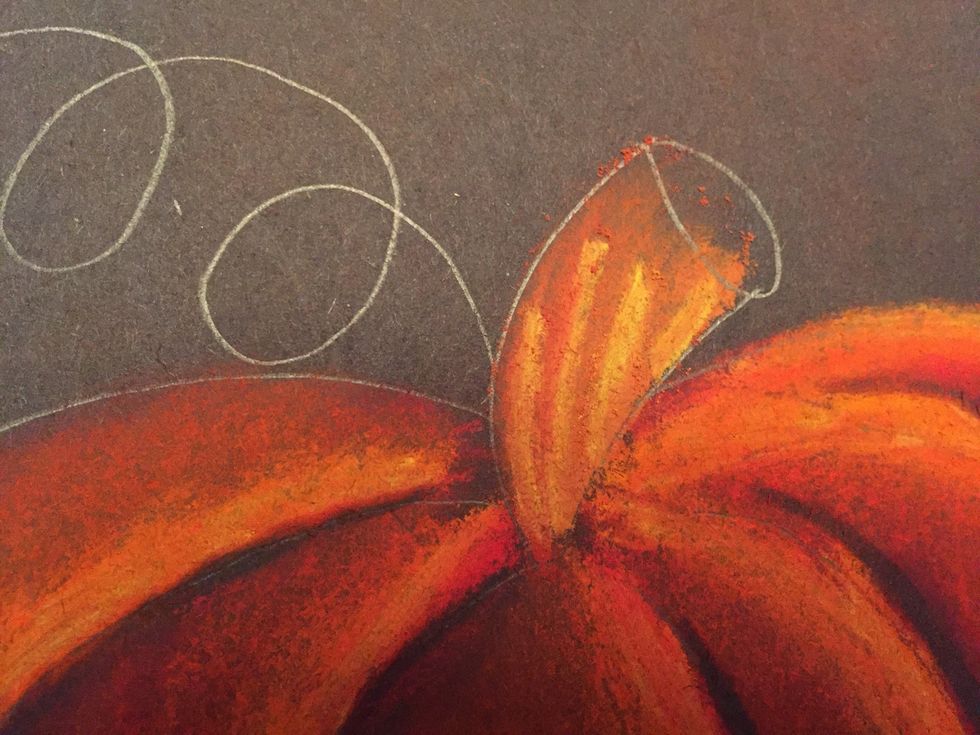 Add yellow lines on top of brown.