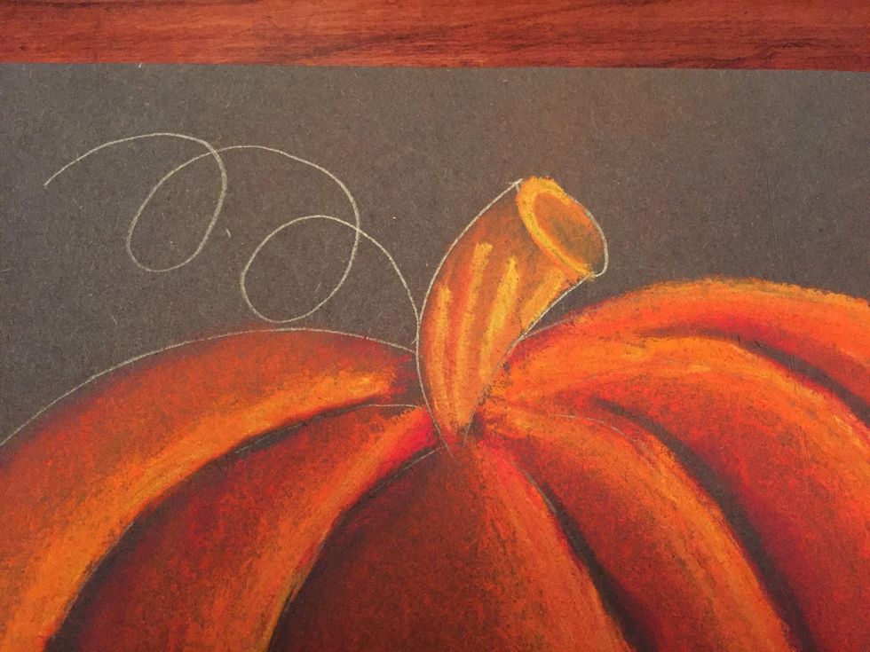 Add yellow to top of oval.