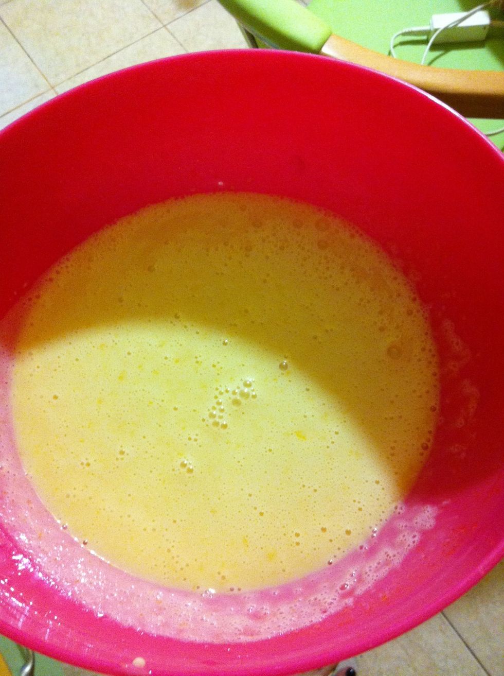 Add yolks, condensed milk and vanilla extract ( I used vanilla sugar, cause its impossible to find vanilla extract in Ukraine)\ud83d\ude0a and mix until smooth .