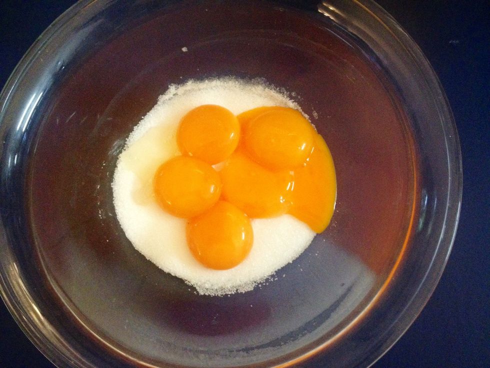 add yolks,