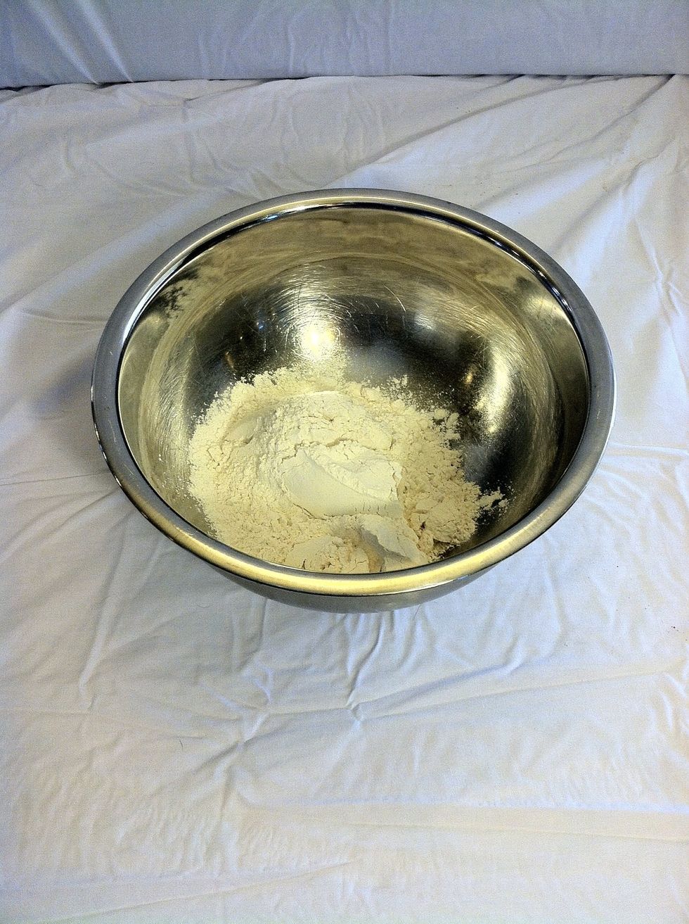 Add your 1 2/3 cups flour to your mixing bowl.