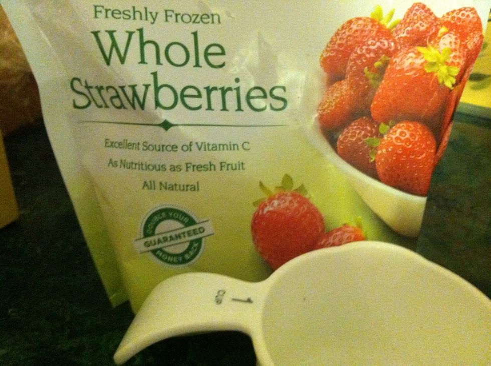 Add your 1 Cup Frozen Strawberries