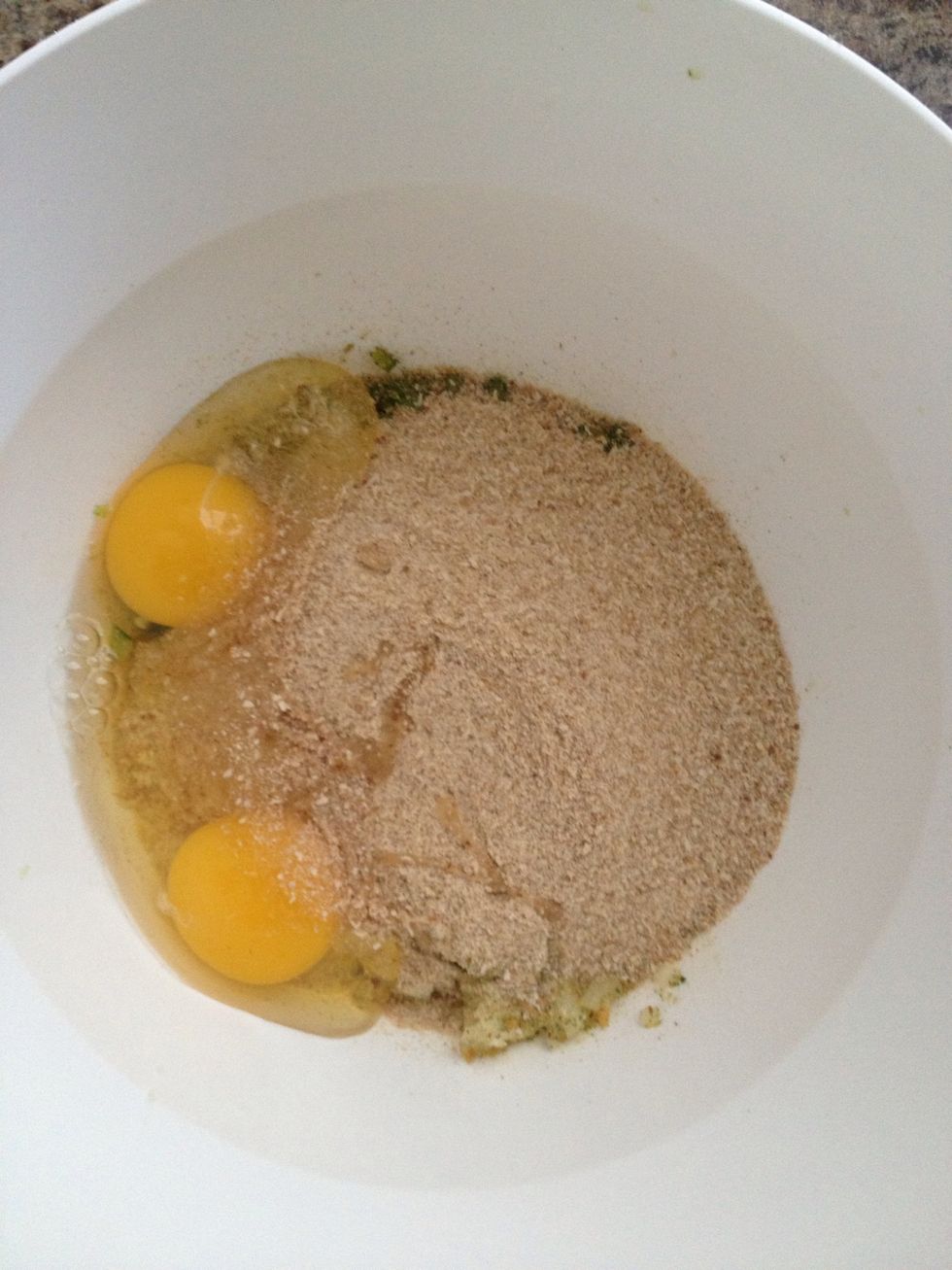 ...add your 2 eggs...