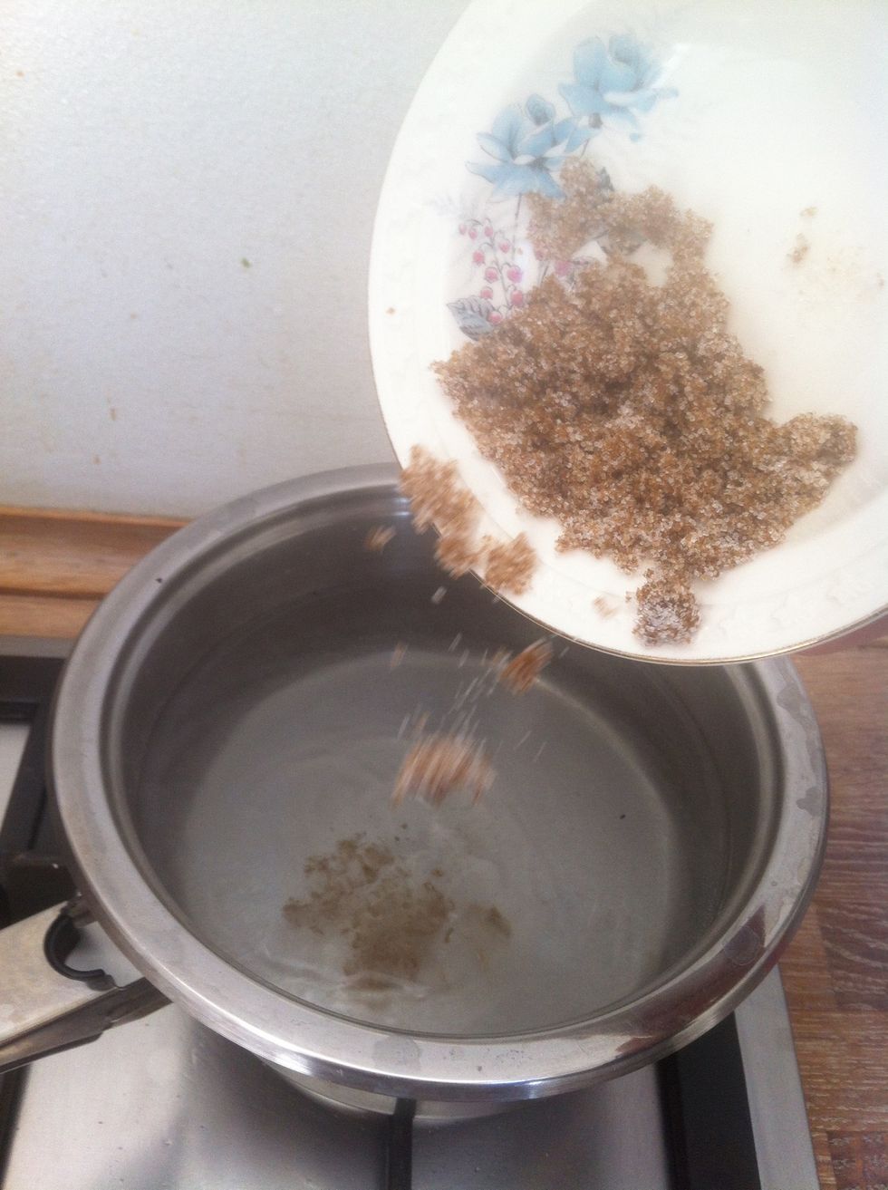 Add your brow sugar/sugar.
