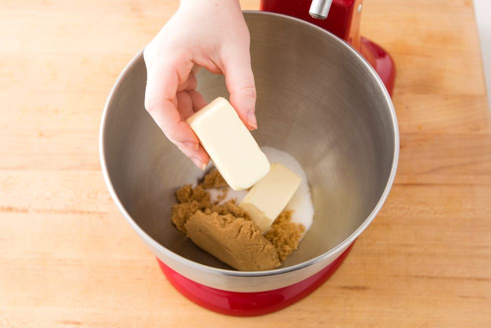 Add your butter. Beat until smooth.