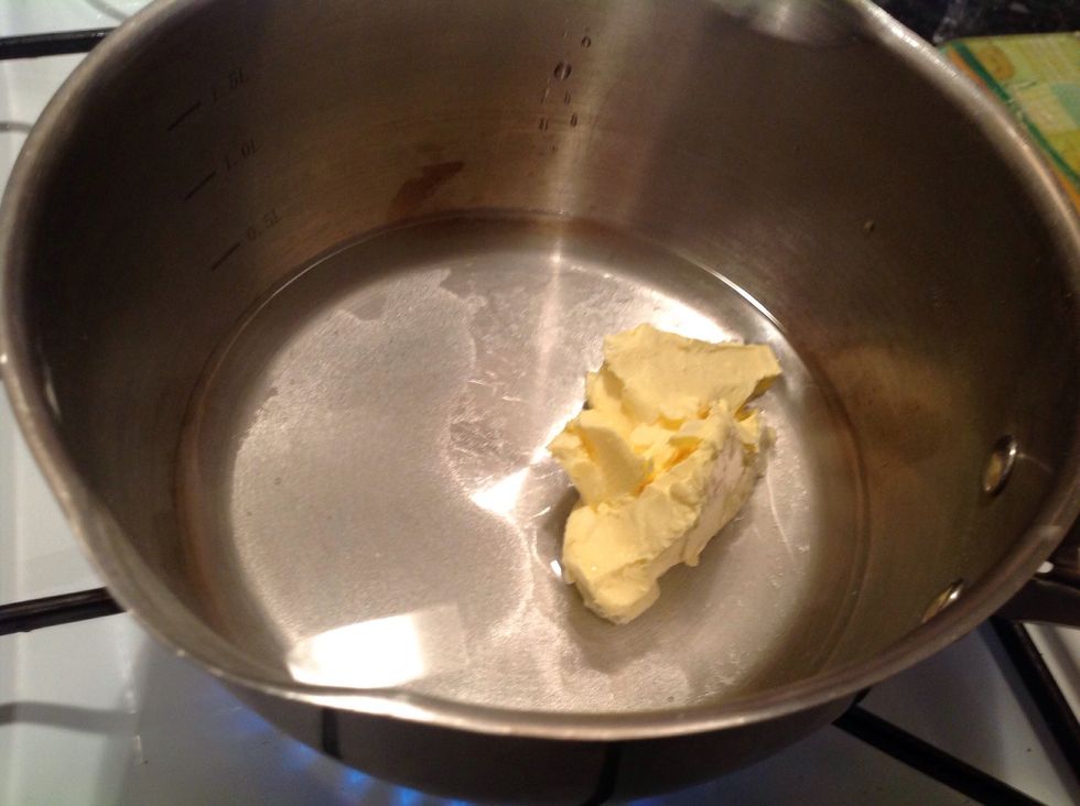 Add your butter sauger and water