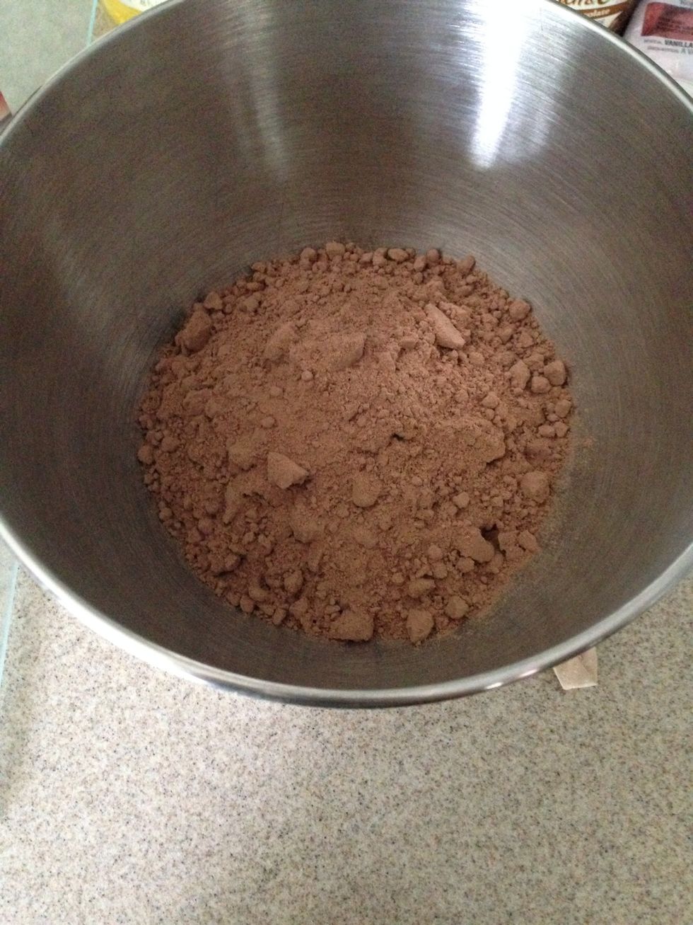 Add your cake mix into mixing bowl