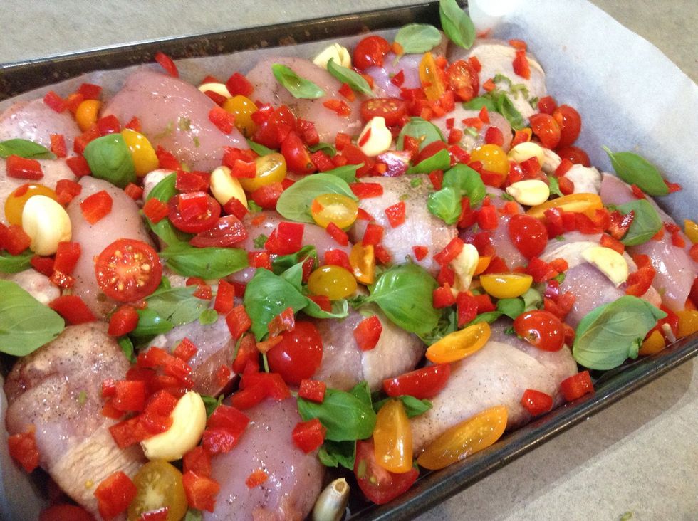 Add your capsicum in too