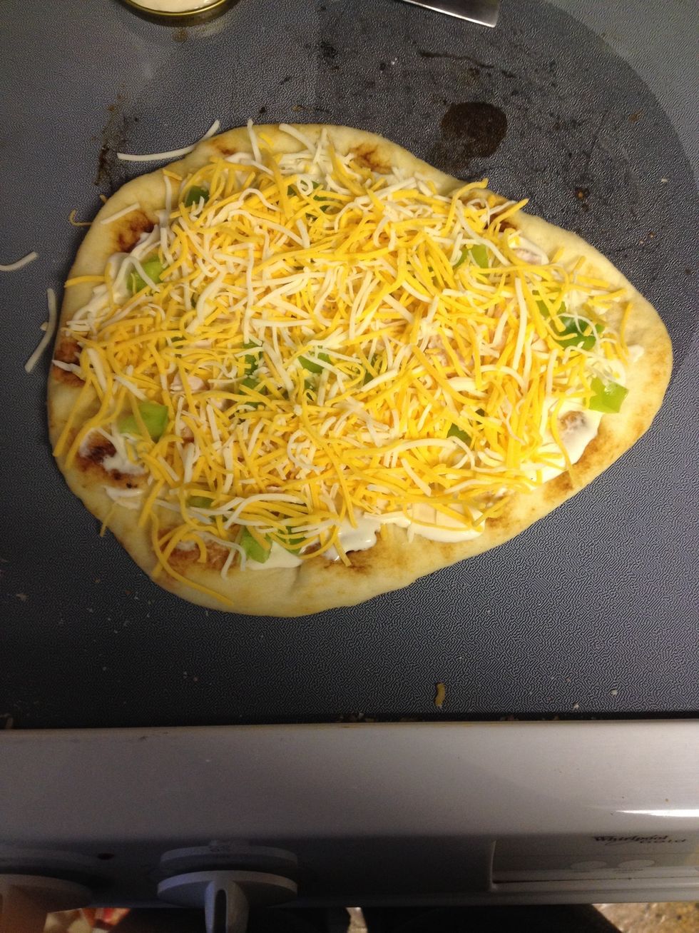 Add your cheese, again any kind.