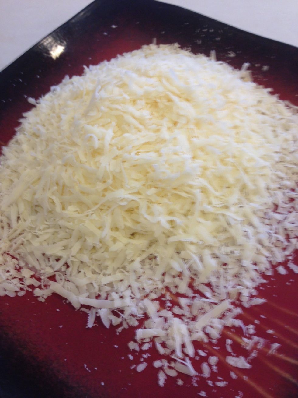 Add your cheese to the risotto