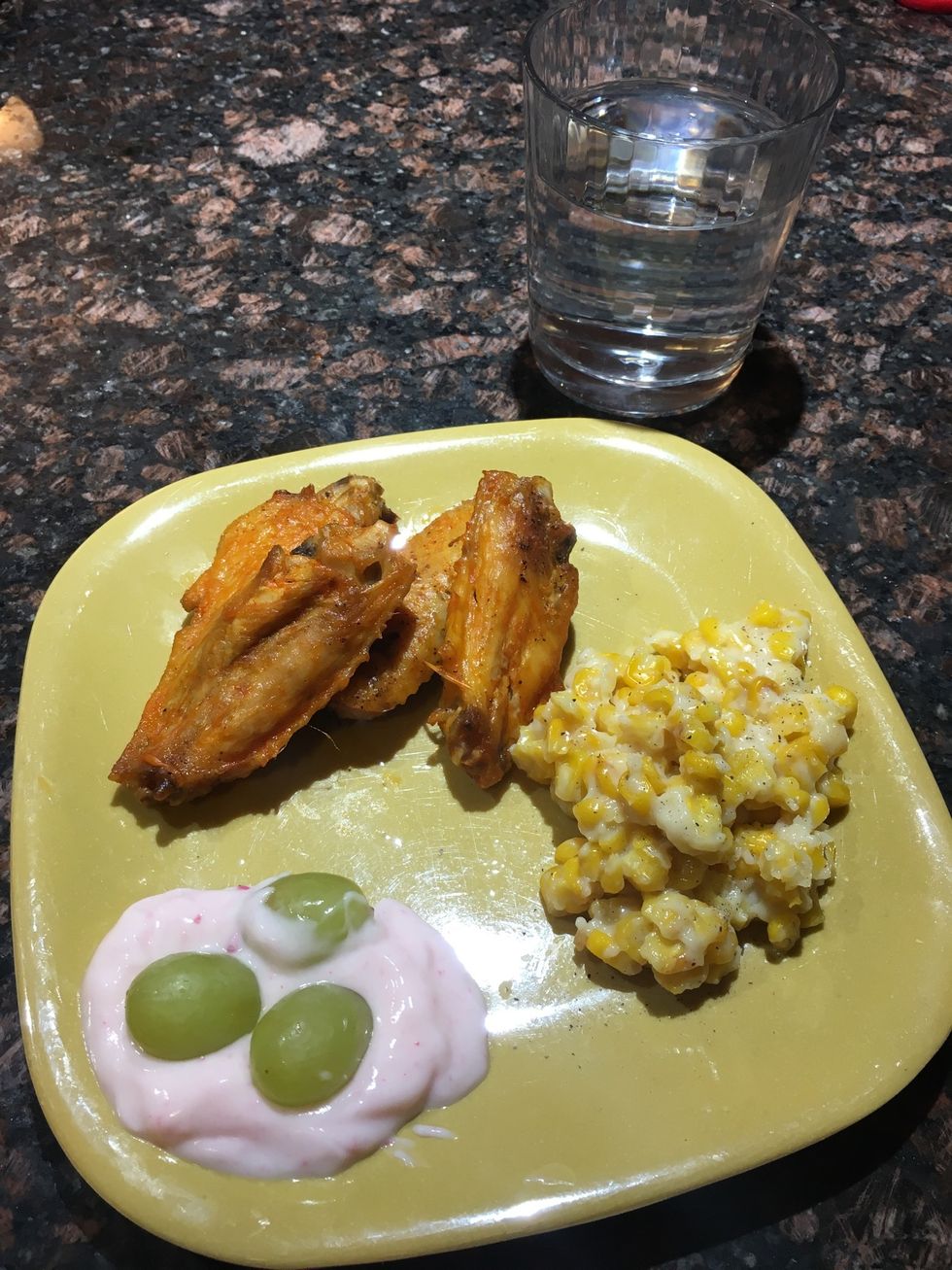 Add your choice of a side dish and a little healthy dessert!