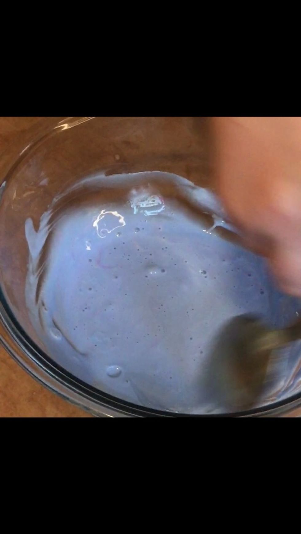 Add your color and stir