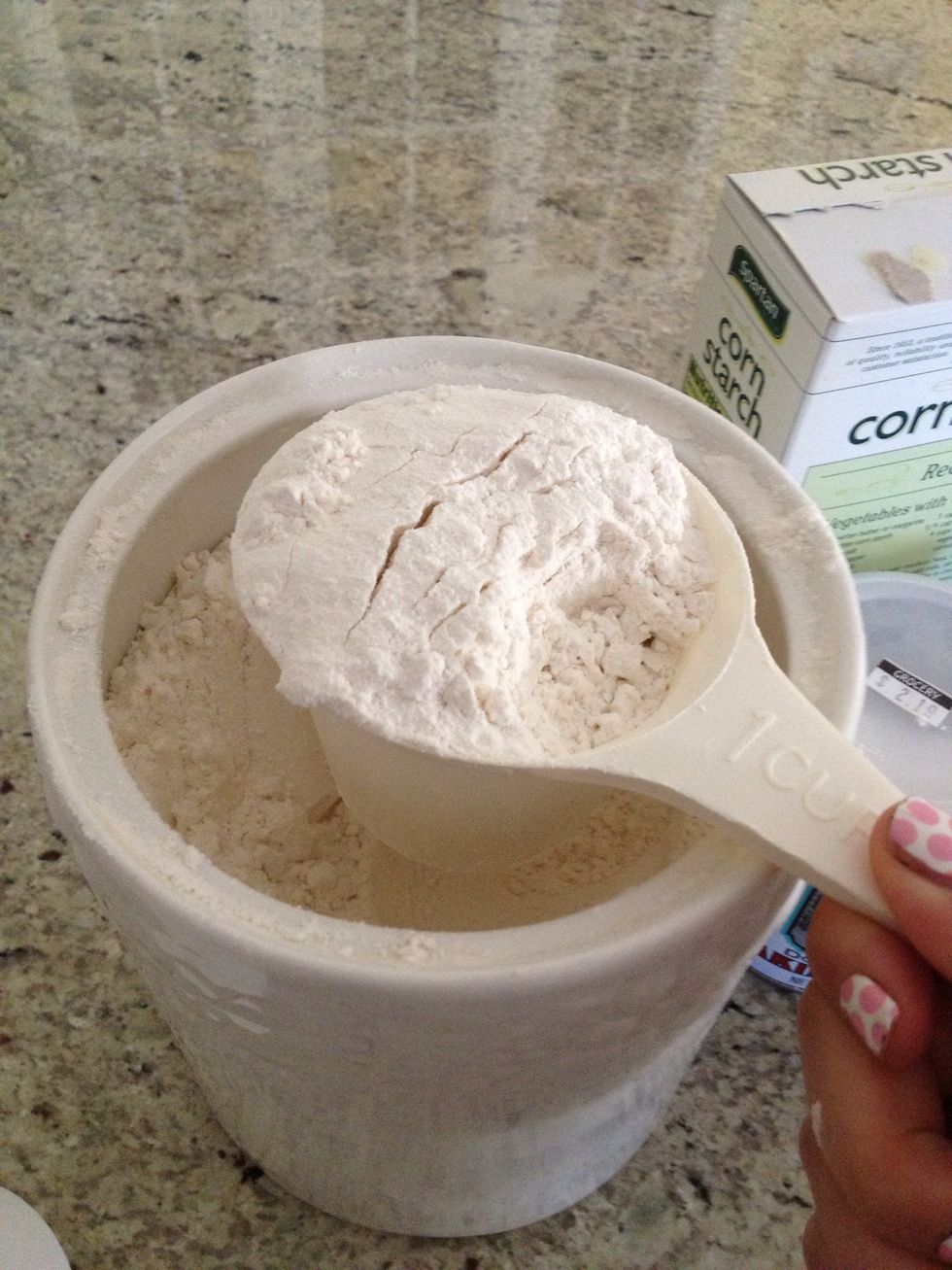 add your cup of flower to a mixing bowl