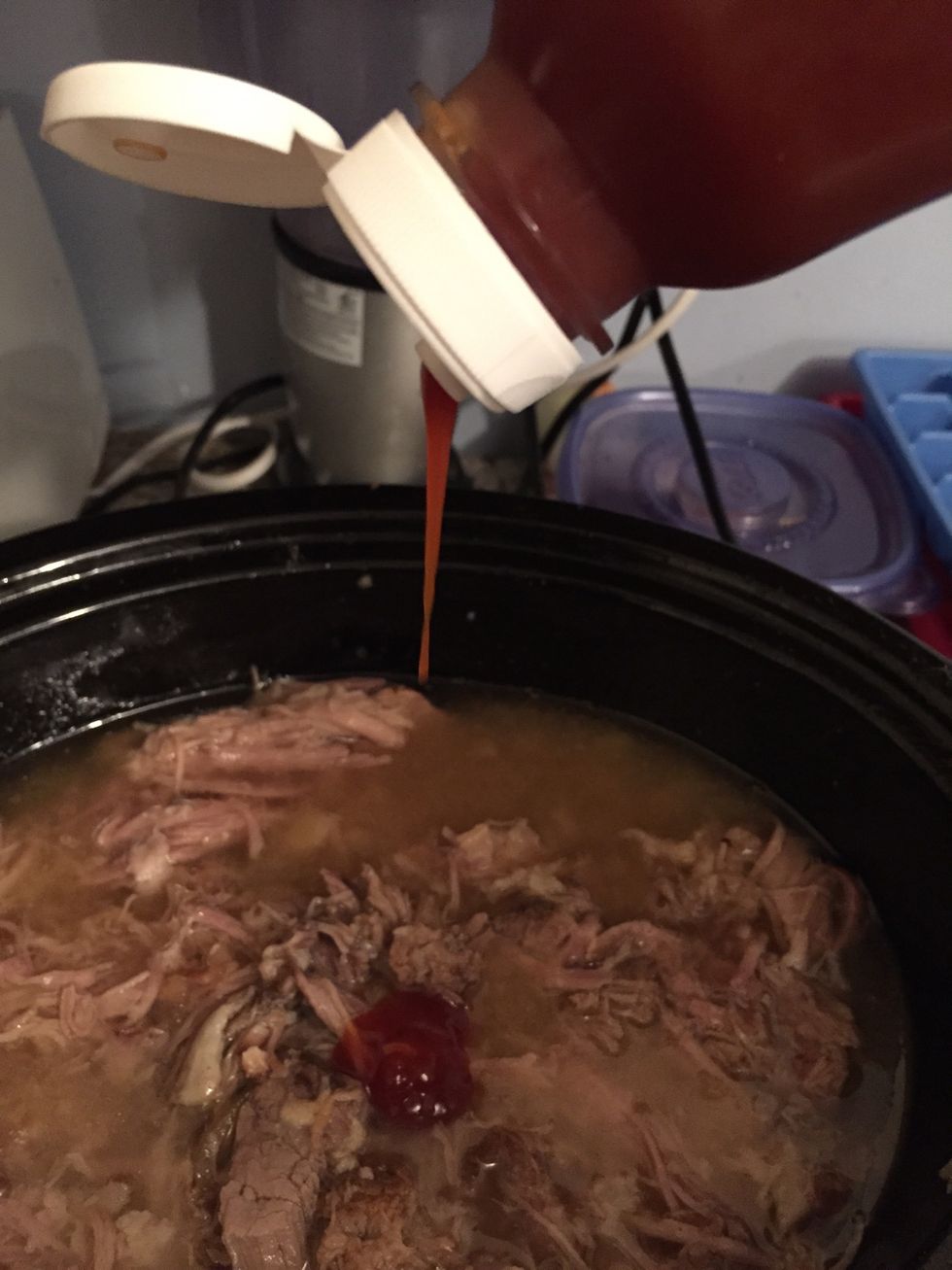 Add your fav bbq sauce