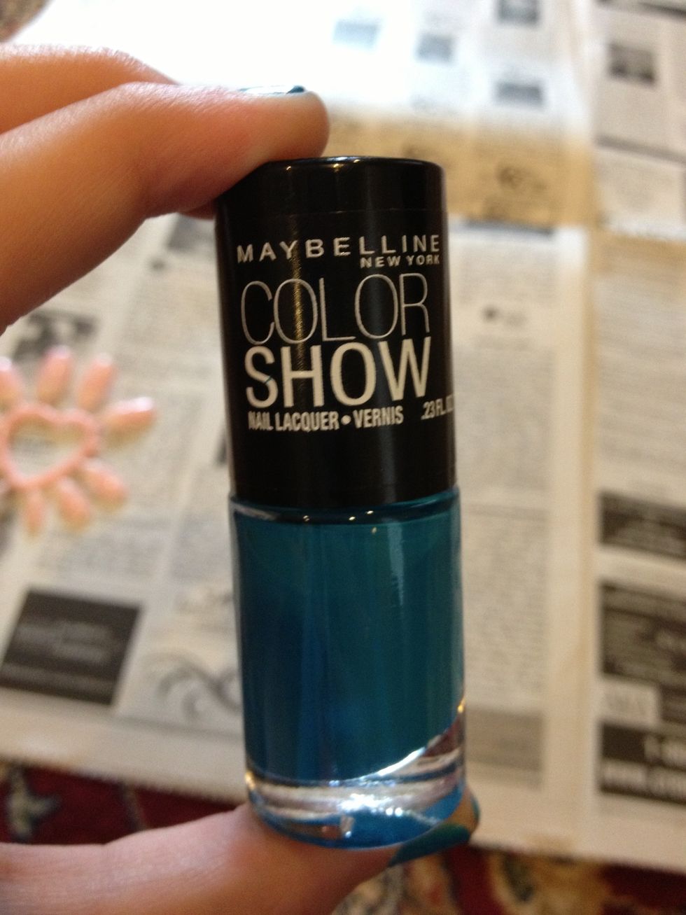 Add your first color. I used Maybelline Color Show, Shocking Seas
