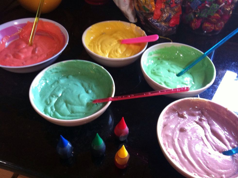 Add your food coloring