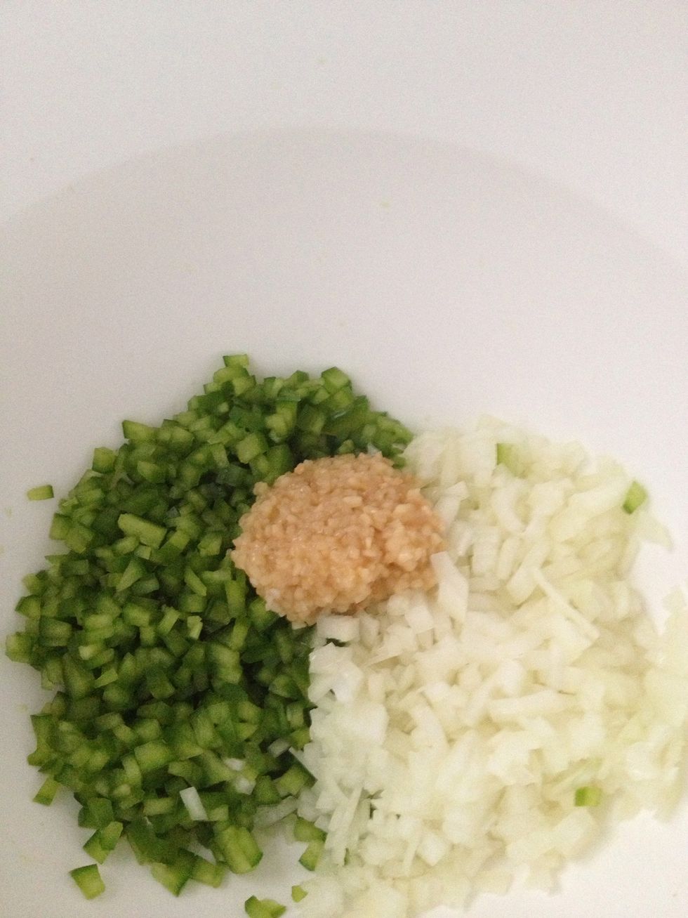 ...add your heaping tablespoon of minced garlic...