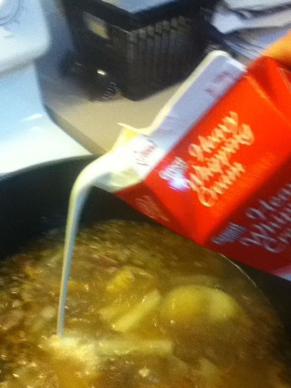 Add your heavy whipping cream