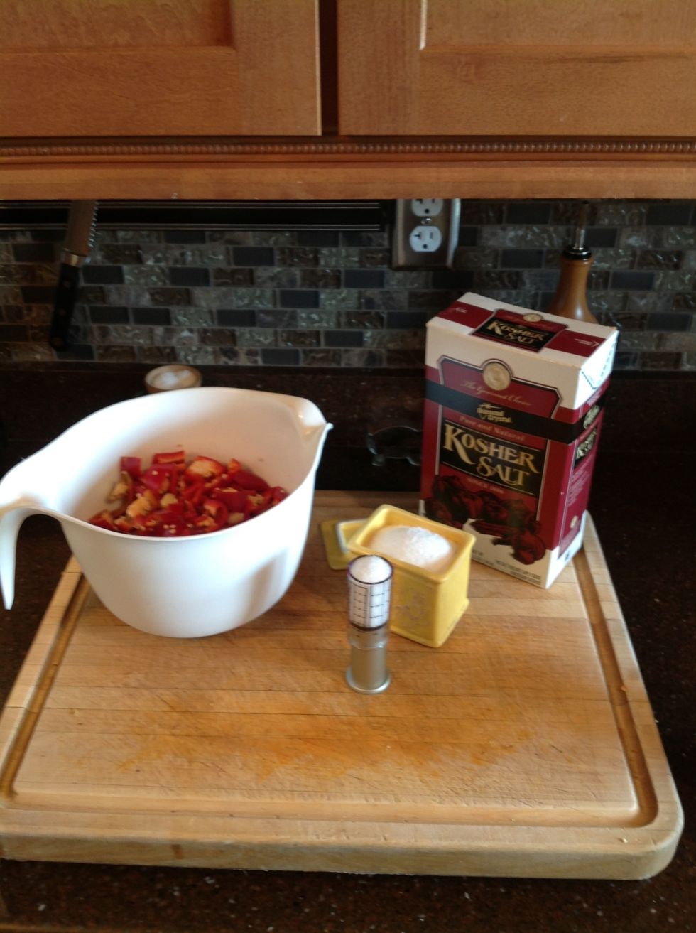 Add your Kosher Salt.