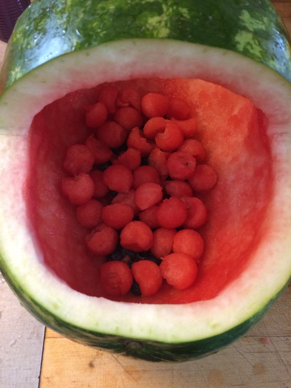 add your layer of some of the nicest watermelon balls