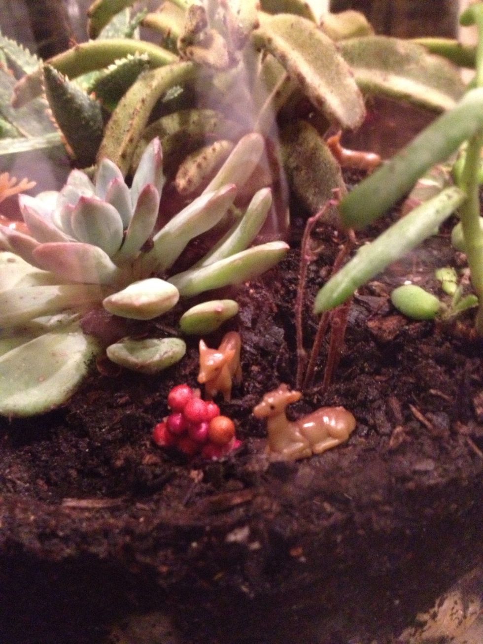 Add your little animals and/or houses etc...