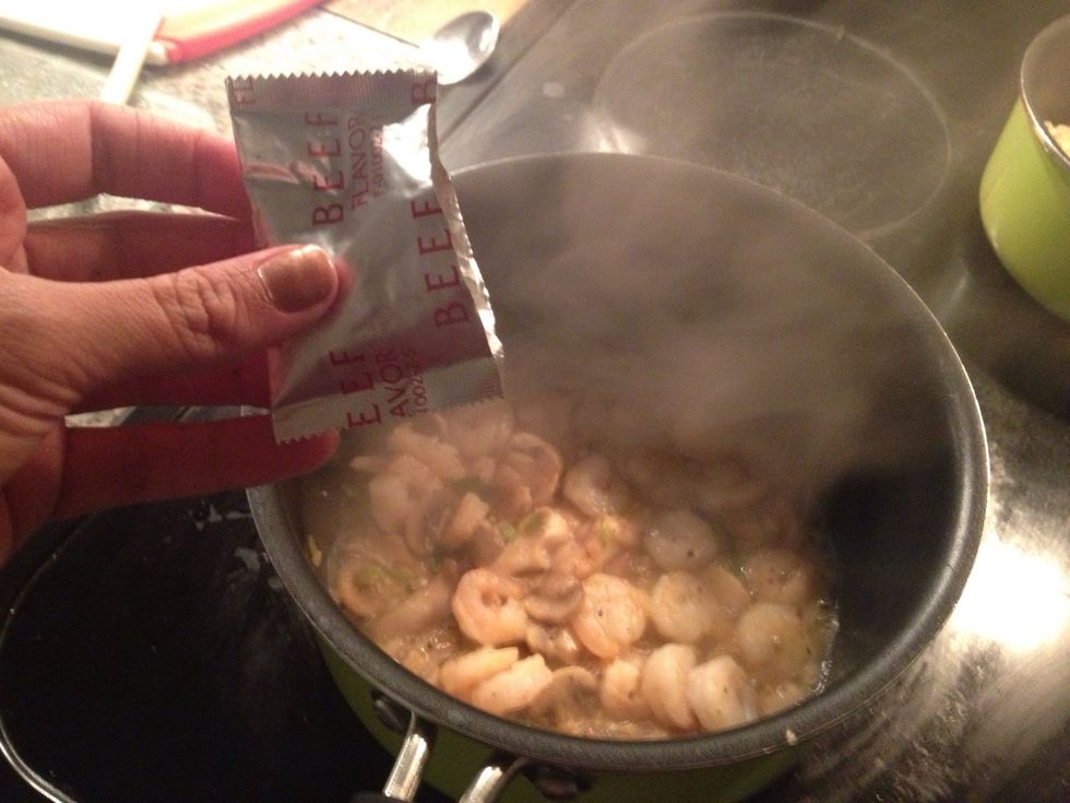 Add your Ramen noodles flavor packet