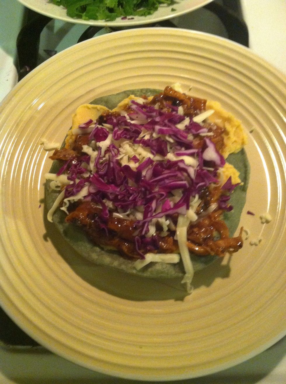 Add your red cabbage.