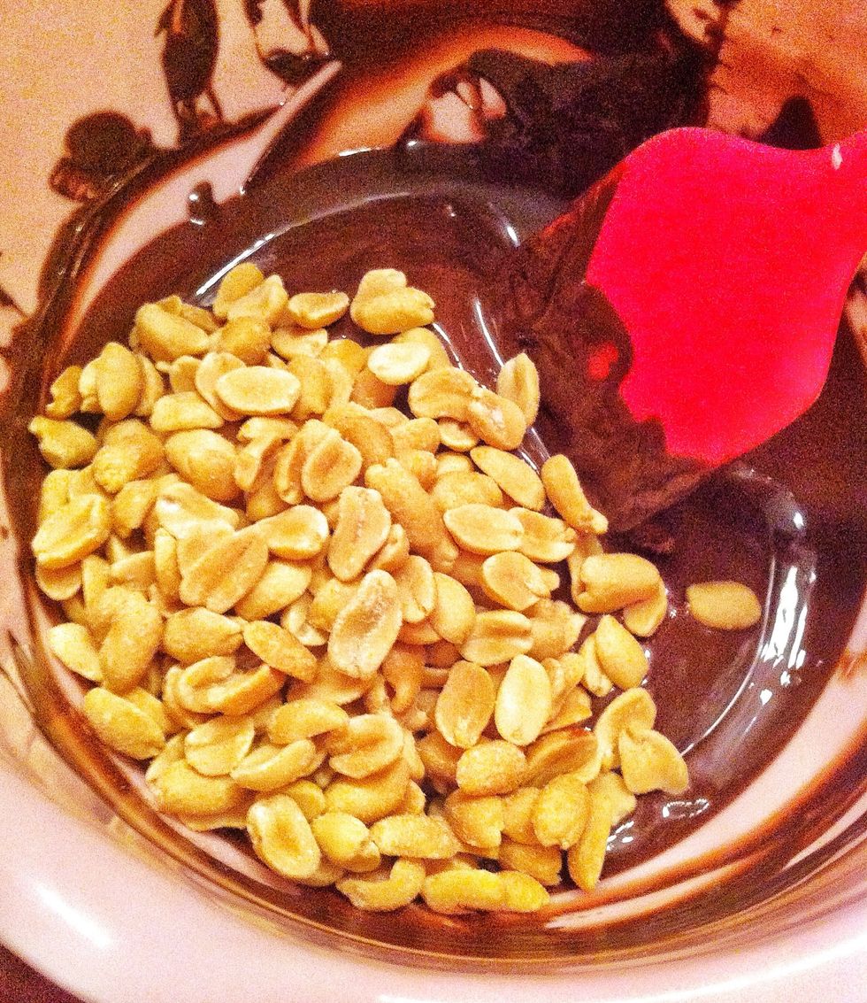 Add your salted peanuts