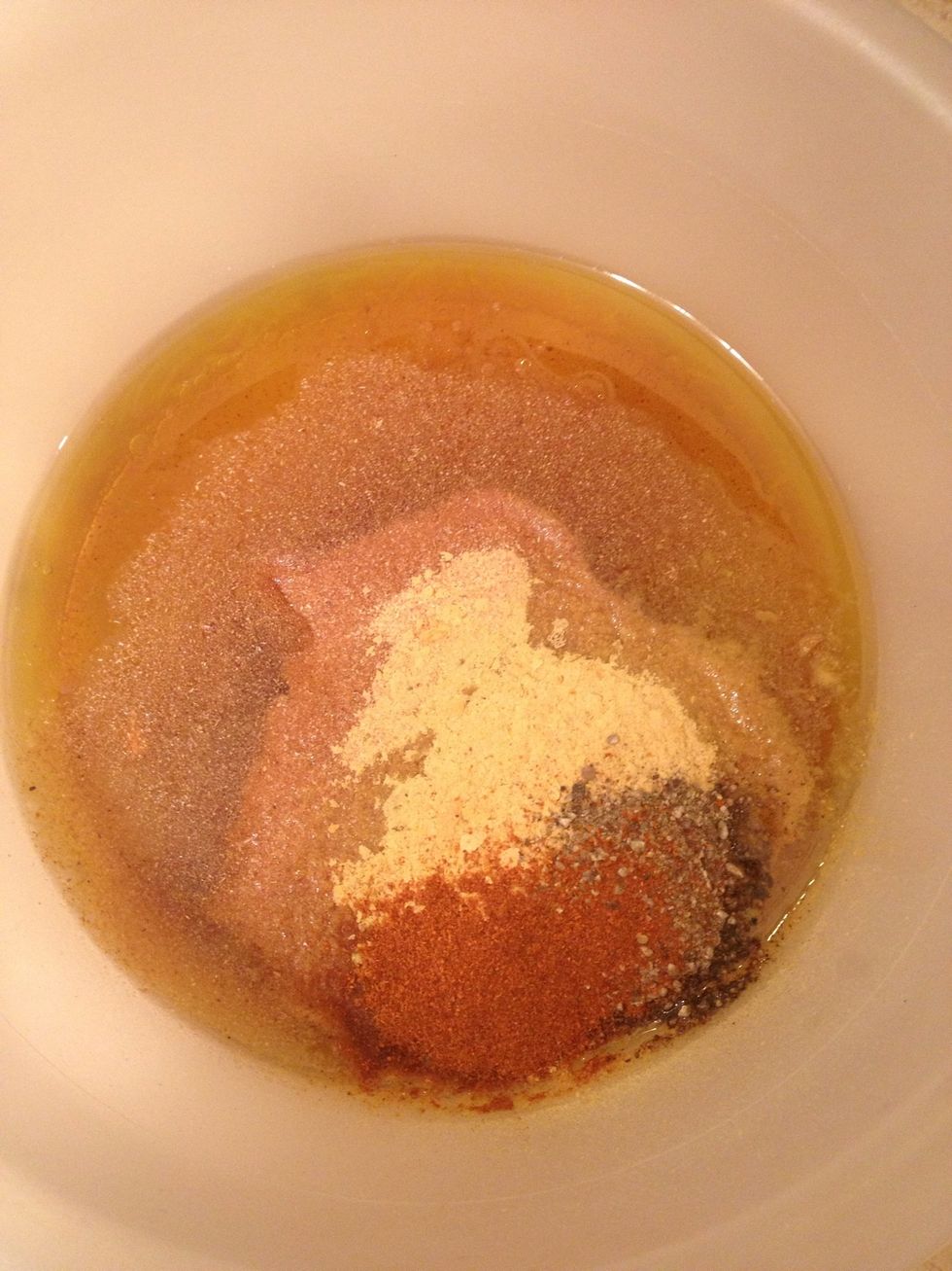 Add your seasonings in a medium bowl.