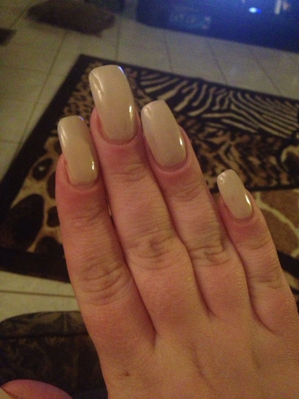 Add your second coat. Let it dry 5 minutes.