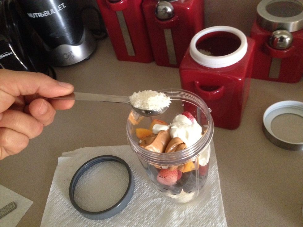 Add your shredded coconut