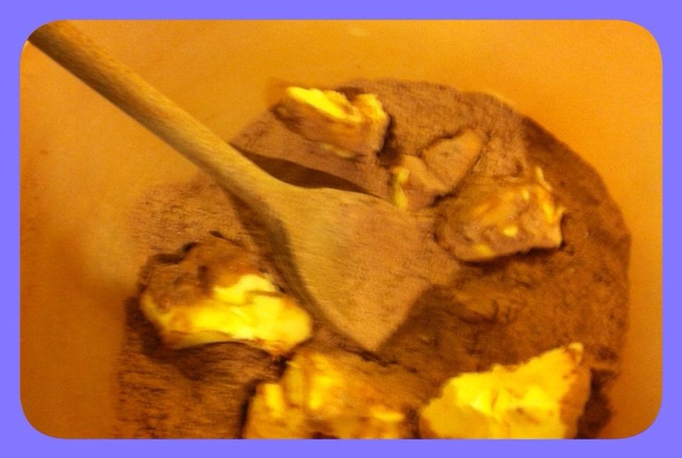 Add your softened butter (all 1cup plus 2tbsp of it)