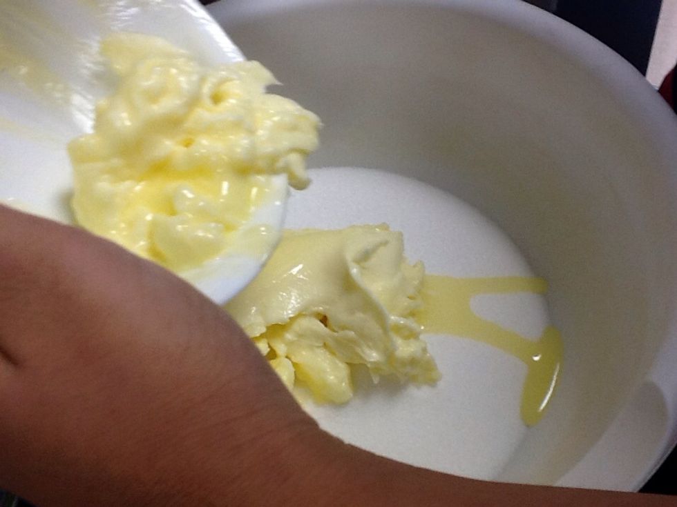 Add your softened butter