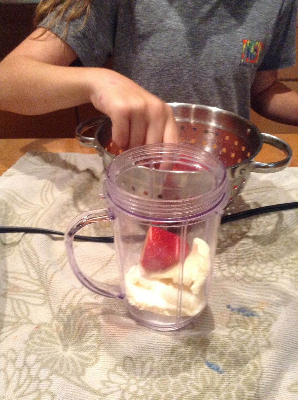 Add your strawberrys
