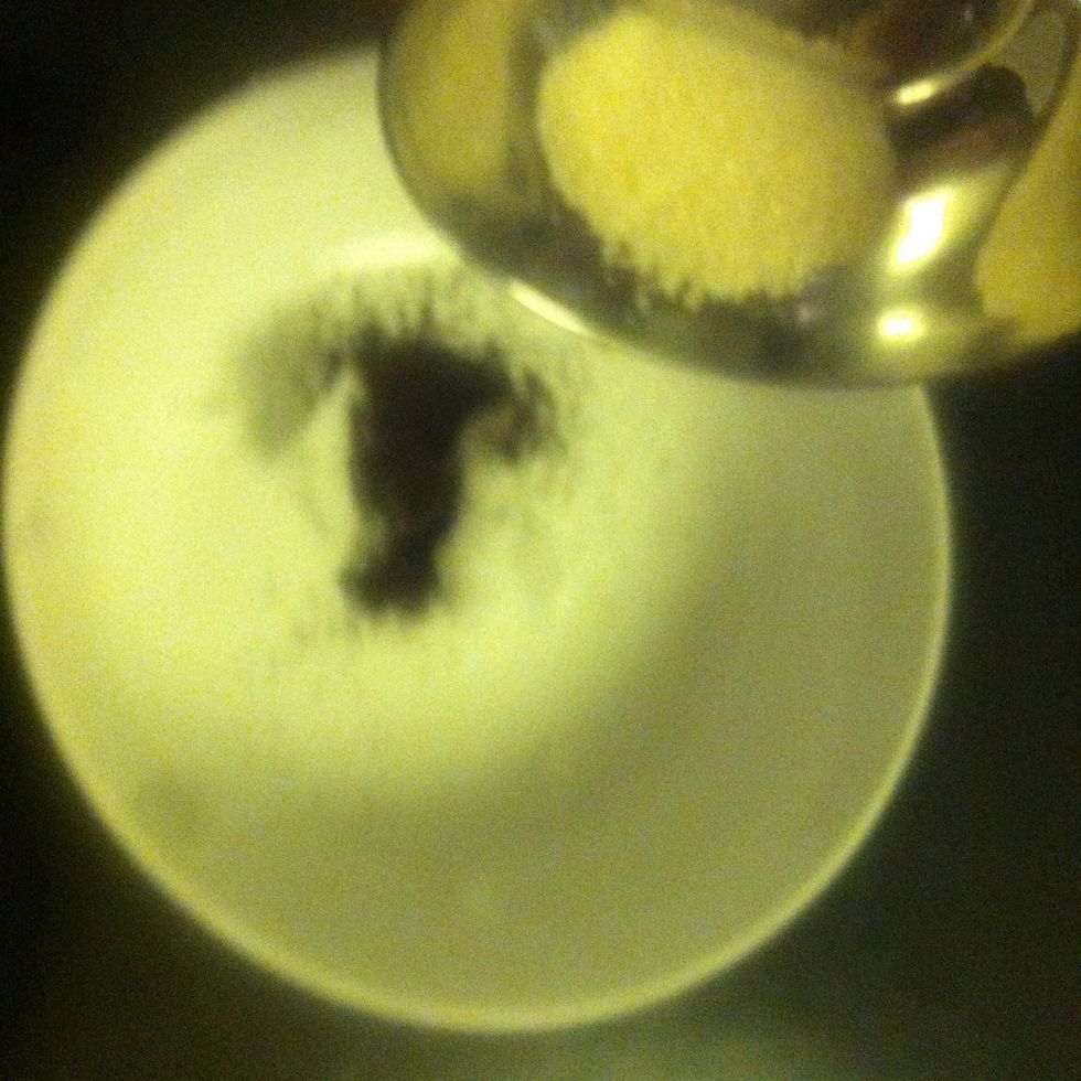 Add your sugar    (P.s sorry about the blurriness*\ud83d\ude01)
