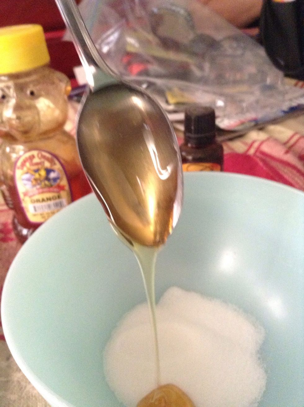 Add your teaspoon of honey.